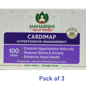 Maharishi Ayurveda Cardimap 100 Tablets Free Shipping Pack of 3