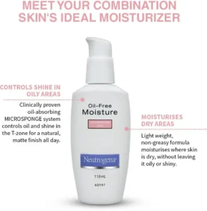 neutrogena oil free combinastion skin moisturizer 118ml