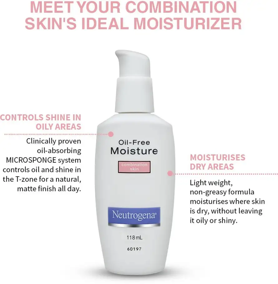 neutrogena oil free combinastion skin moisturizer 118ml neutrogena oil free combinastion skin moisturizer 118ml